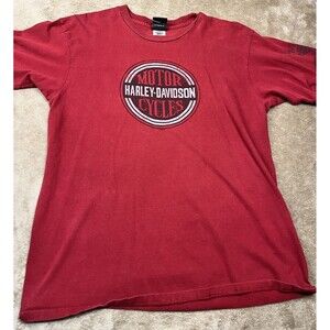 Harley Davidson DUBAI UNITED ARAB EMIRATES T-Shirt Size XL Red